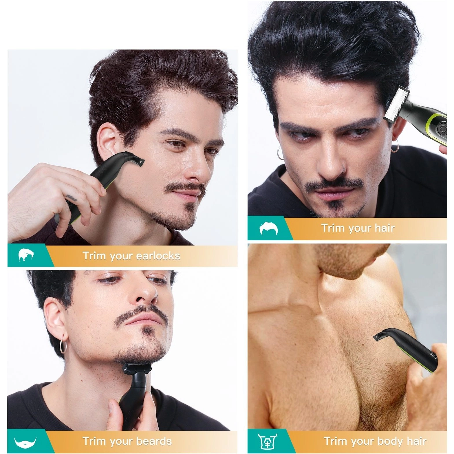 دستگاه اصلاح صورت و بدن VGR مدل V-017 با قابلیت ضدآب"  7000
