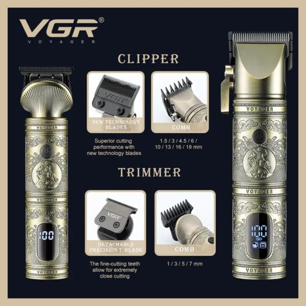 کیت جدید سال ۱۴۰۳Clipper و trimmer برند ویجی ار vgrمدل v670