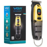 ماشین اصلاح خطزن VGR مدل V981 مشکی با شانههای طلایی"