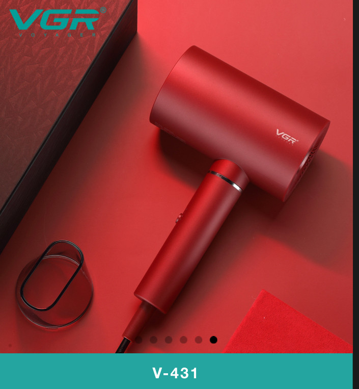 سشوار حرفهای VGR با موتور AC و نازل سرامیکی"