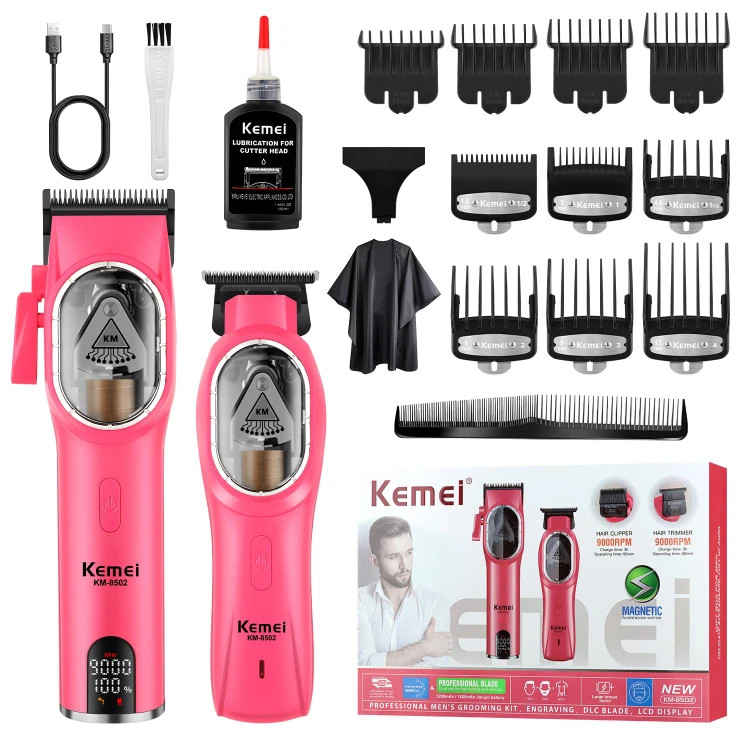 خرید ست ماشین اصلاح ارایشگاهی مگنتی حرفه ای باتری۲۰۰۰میل متور۹۰۰۰دور دقیقه