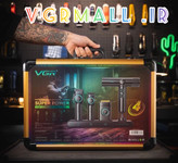 تیغه DLC ضدحساسیت در دستگاه اصلاح VGR` 3. `نمایشگر LED دستگاه با نشانگر شارژ و دور موتور