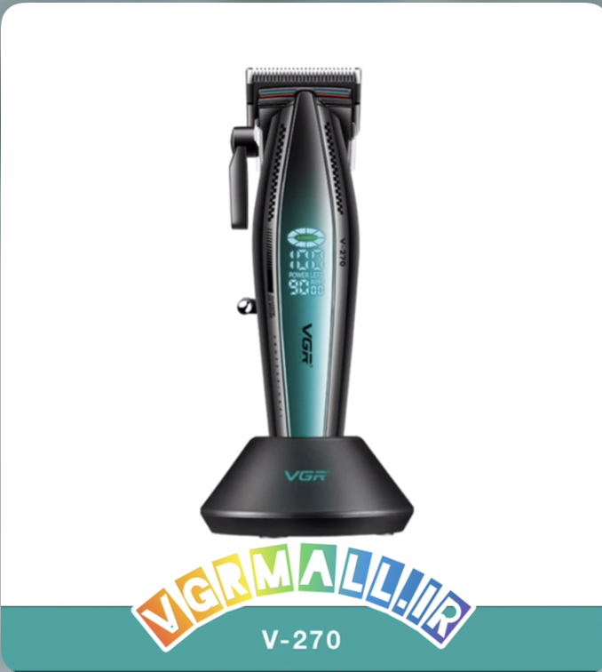 ماشین اصلاح حجم زن موی سر و صورت قابلیت آرایشگاهی مدل جدید۱۴۰۳ ویجی ار مدل v270
