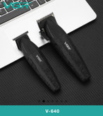 خطزن حرفهای VGR در حال استفاده ست ماشین اصلاح VGR V-640 حجمزن حرفهای با باتری ۲۵۰ دقیقه