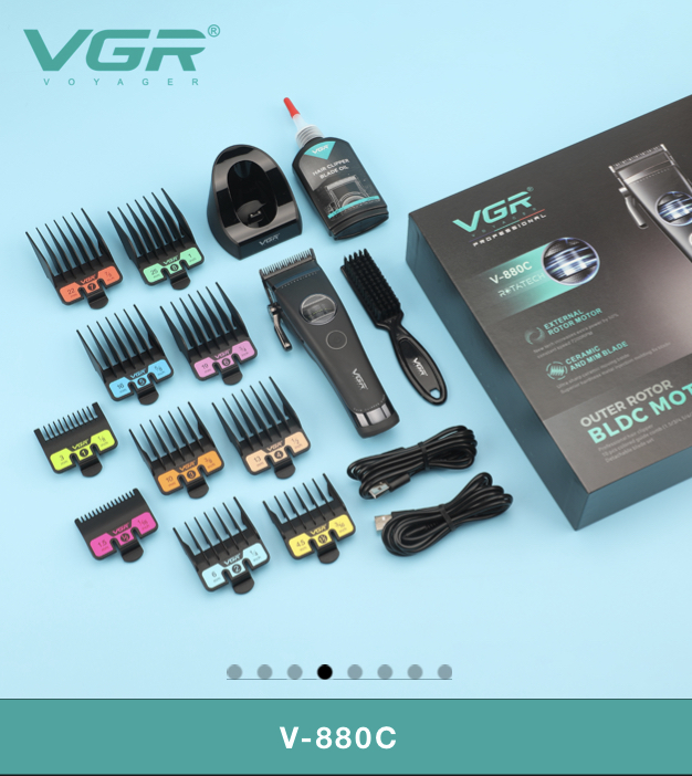 v880Cکلیپر ارایشگاهی حرفه ای محصول جدید اصلاح ویجی ا
