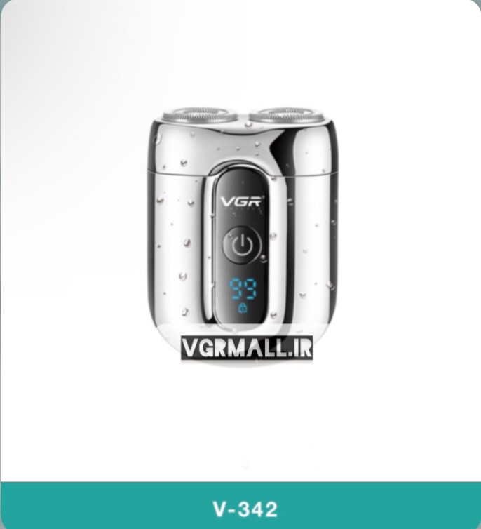 jpg` | شیور دوکاره VGR V-342 با نمایشگر LEDjpg`سیستم دو باتری لیتیوم یون