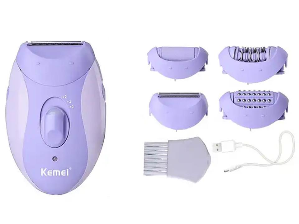KEMEi-km6037 اپیلاتور۴کاره شارژی -کیمی (موکن-اپیلیدی-شیور-..