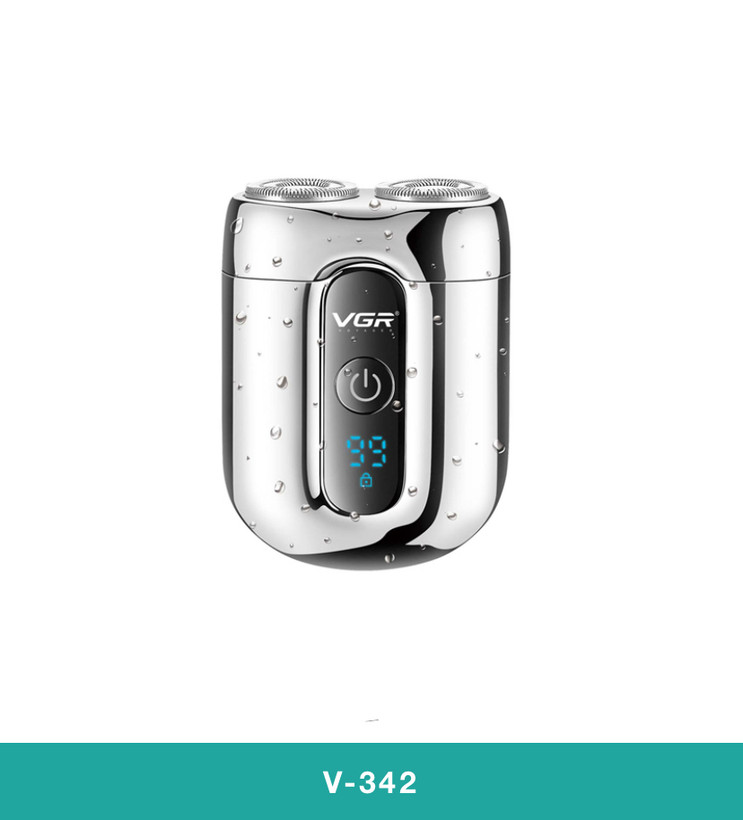 jpg` | شیور دوکاره VGR V-342 با نمایشگر LEDjpg`سیستم دو باتری لیتیوم یون