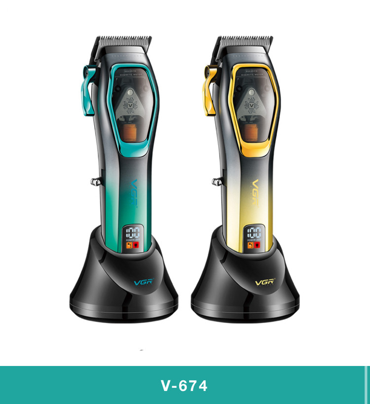 VGR -V674 قابلیت ارایشگاهی ۱۲۰دقیقه شارژگیری ۴ساعت استفاده متور مگنتی ۹۰۰۰دور در دقیقه