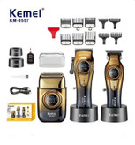ست کامل ماشین اصلاح کیمی مدل KM-8557 با سه دستگاه