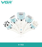 "name": "اپیلیدی 5 کاره VGR مدل V-703 | دستگاه حرفهای لایهبرداری و ماساژ پوست",