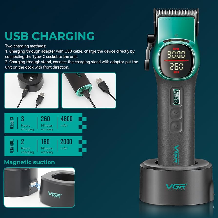 ست حرفه ای مخصوص ارایشگاه و شخصی وی885 اس۲ رنگ سبز