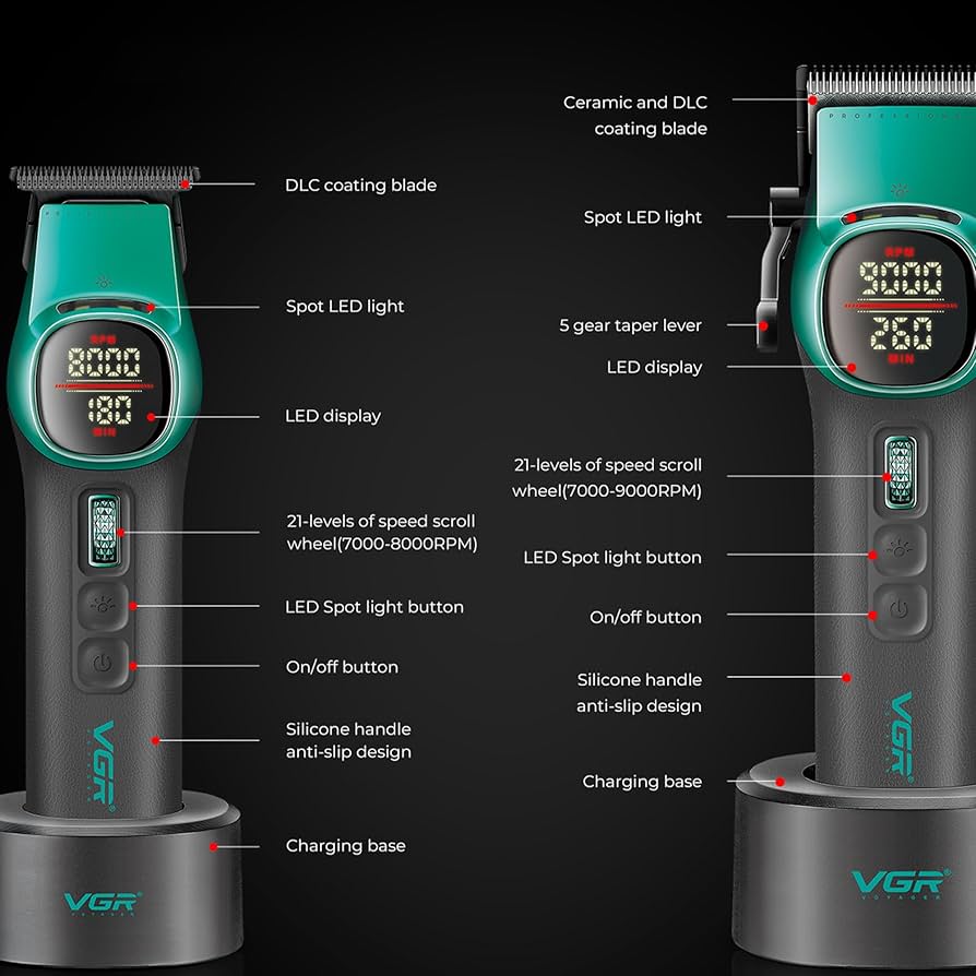 ست حرفه ای مخصوص ارایشگاه و شخصی وی885 اس۲ رنگ سبز