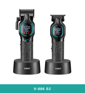 خرید اینترنتی ست کامل VGR PRO V-886 2025 شامل حجمزن سرامیک DLC و خطزن تیتانیوم - جعبه لوکس و دستگاههای حرفهای با پایه شارژر اختصاصی - قیمت و نرخ ویژه وی جی ار مال