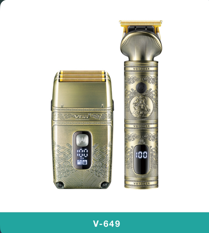 V-649 ست ریش تراش شیور و خط زن وی جی ار