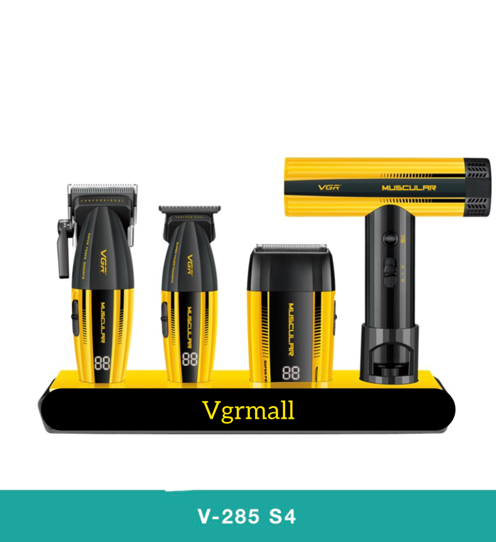 نمایش ست V285 S4-in-1 با رنگ زرد روغنی