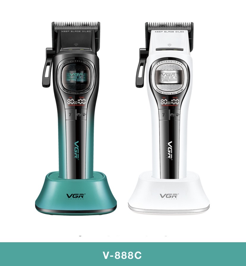 نمایشگر و استند شارژ کلیپپر VGR V-888C - قیمت با گارانتی ۲۴ ماهه از وی جی ار مال