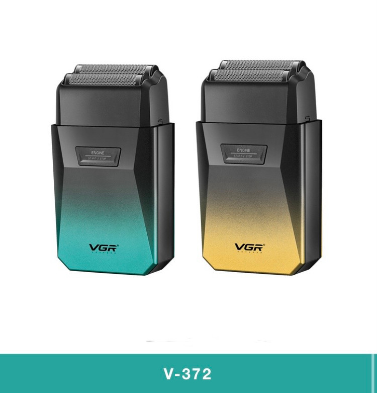 "شیور فویلی VGR V-372 با تیغه دوبل بلاک تیتانیوم و شارژ USB - قیمت ۱۴۰۵ - خرید آنلاین از وی جی ار مال"