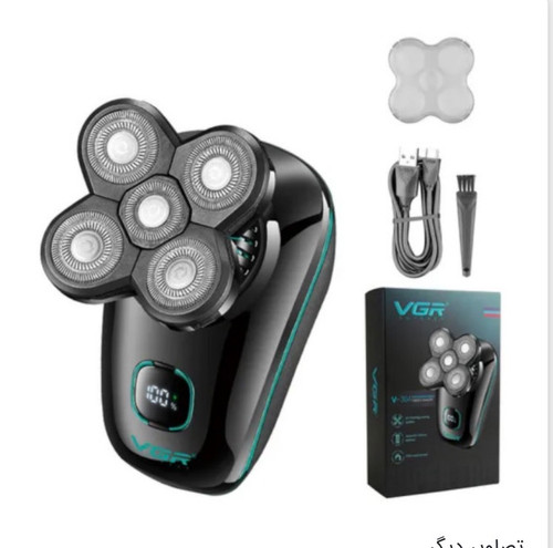 خرید ریش تراش چرخشی ۵ تیغه VGR V-304 با ضد آب IPX7