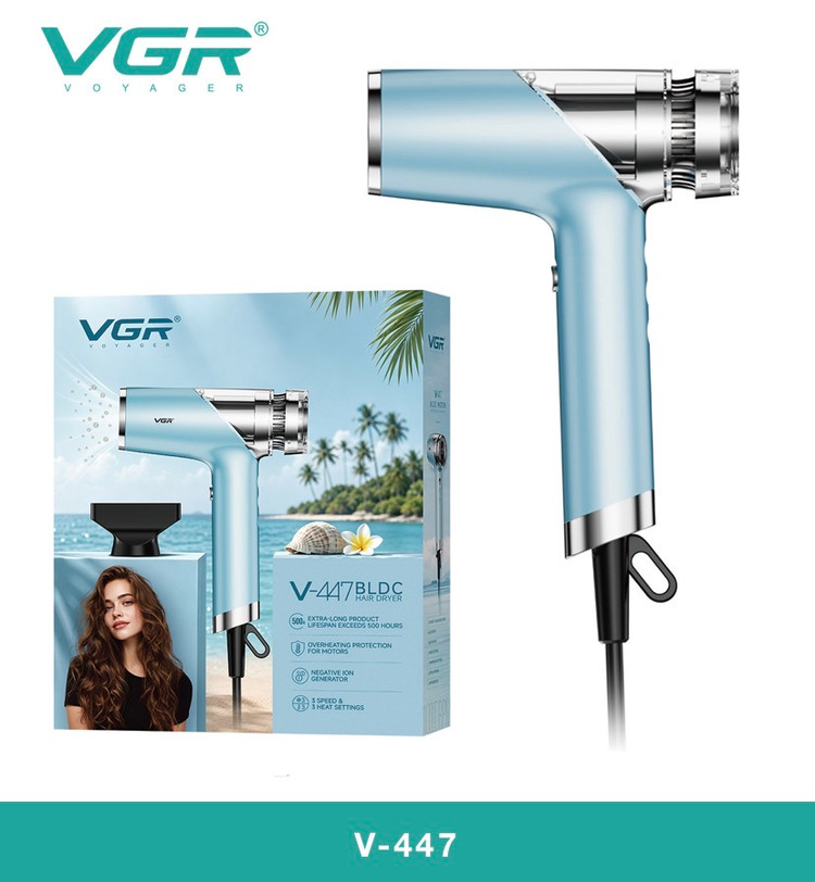 vgr-v447سشوار وی جی ار 110,000Rpmجدید