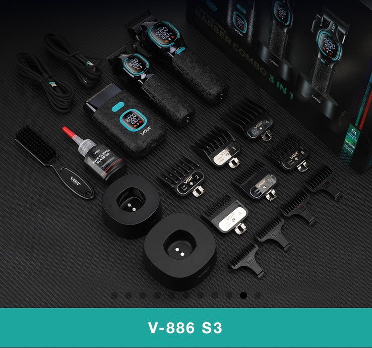 شیور فویلی V-886S3 با توری تیتانیوم و نمایشگر LED - وی جی ار مال