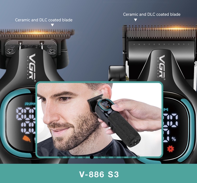 vgr-v886 s3in1ست۳تایی ماشین اصلاح سر و صورت وی جی ار جدید