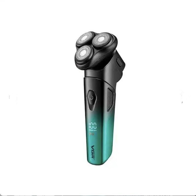 محتویات جعبه شیور VGR V-391 شامل دستگاه، استند دیواری و کابل شارژ