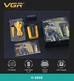محتویات جعبه شیور VGR V-285S شامل شارژر، کیف و برس