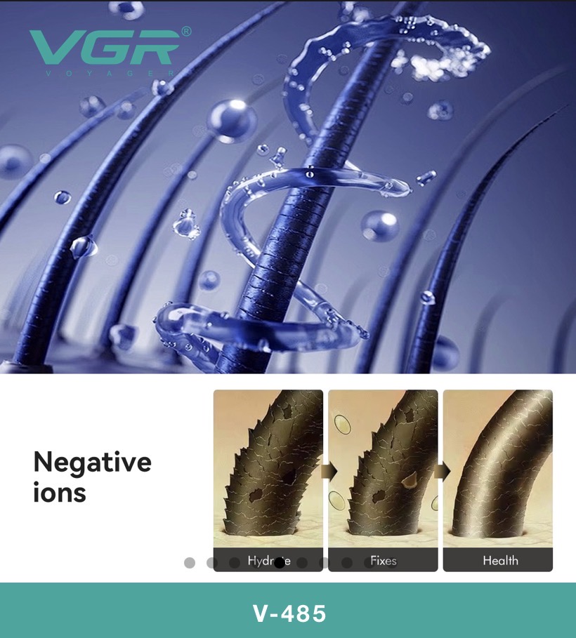 VGR-V485سشوار 13000wپنج کاره وی جی ار سرعت 110000Rpm