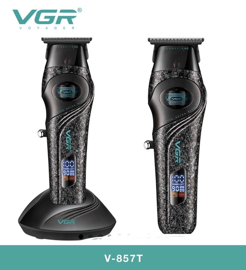 ماشین اصلاح خط زن وی جی ار VGR V-867T با موتور BLDC و تیغه DLC سرامیکی