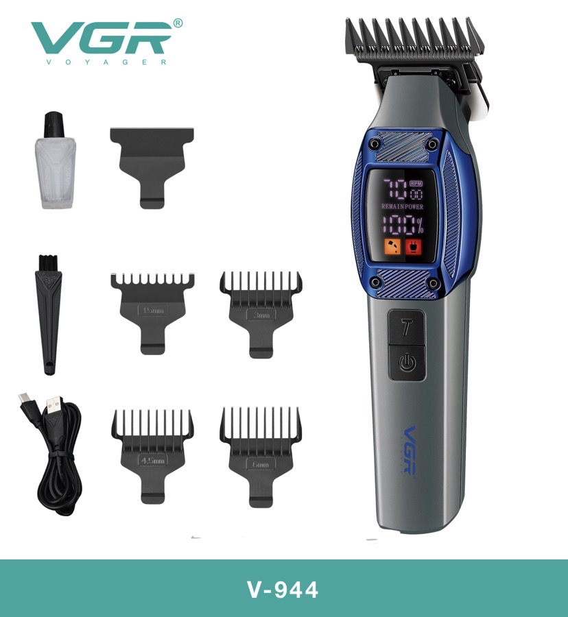 ماشین خط زن VGR V-944 رنگ آبی آسمانی با تیغه تیتانیوم