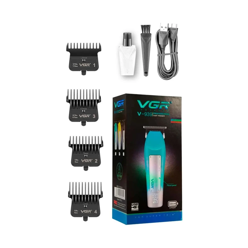 vgr-v939trimmerماشین اصلاح ربش ترا ش خط زن وی جی ار