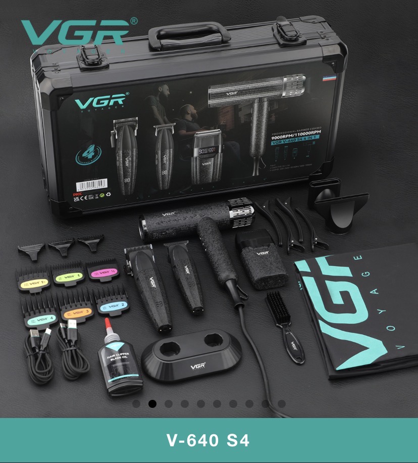 VGR-V640 S4 4in 1COMBOست کامل وی جی ار با سشوار
