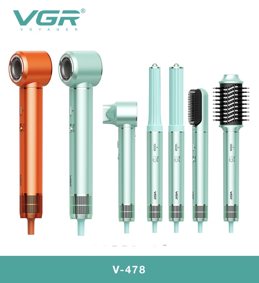VGR-V478s4in1سشوار 6کاره وی جی ار110,000Rpm(جدید)