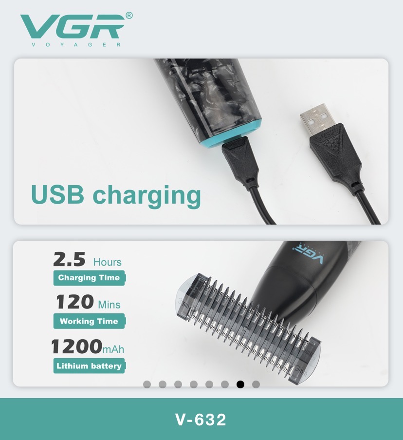 VGR-V632 بادی گروم وی جی ار ۲۰۲۶تیغه دوبل دسته دار