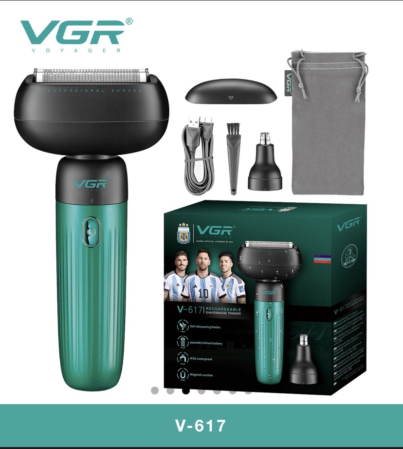 vgr-v617شیور ریش تراش وی جی ار دوکاره صفر زن -موزن بینی