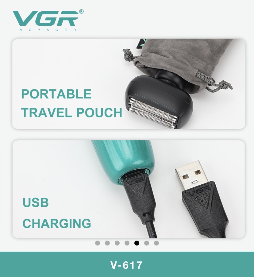 vgr-v617شیور ریش تراش وی جی ار دوکاره صفر زن -موزن بینی