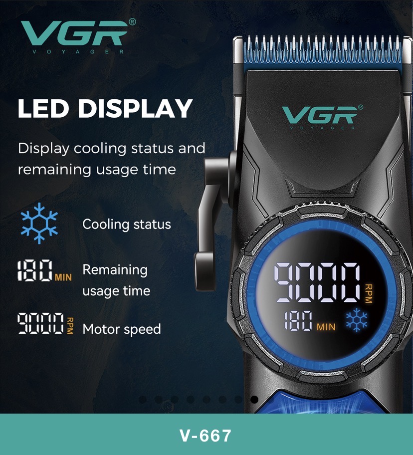vgr-v667 ماشین اصلاح کلیپر 5دنده وی جی ار