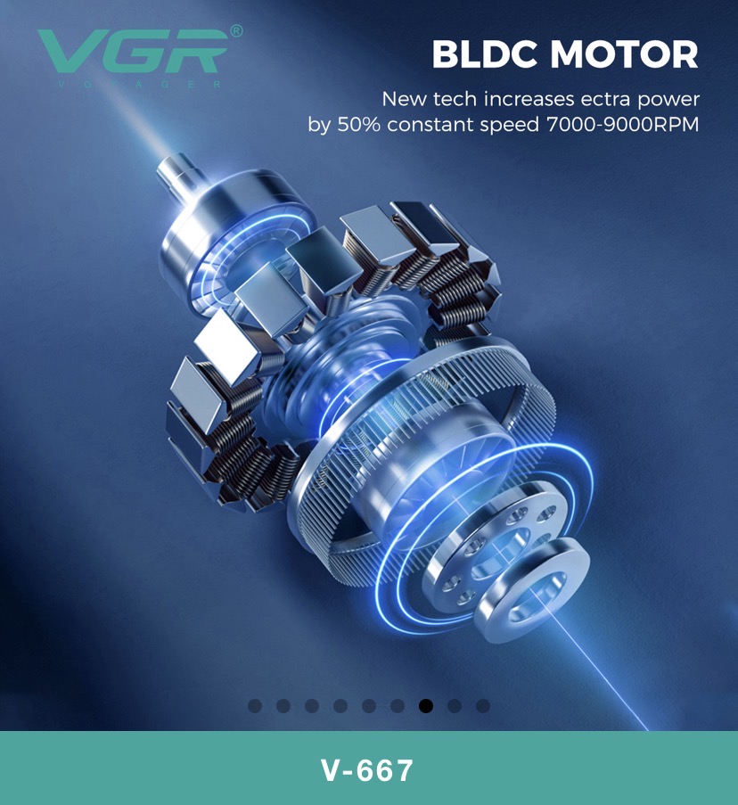 vgr-v667 ماشین اصلاح کلیپر 5دنده وی جی ار