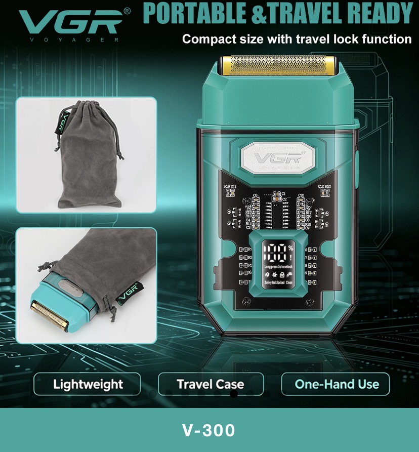 vgr-v300دستگاه شیور صفر زن صورت وی جی ار مدل فویلی