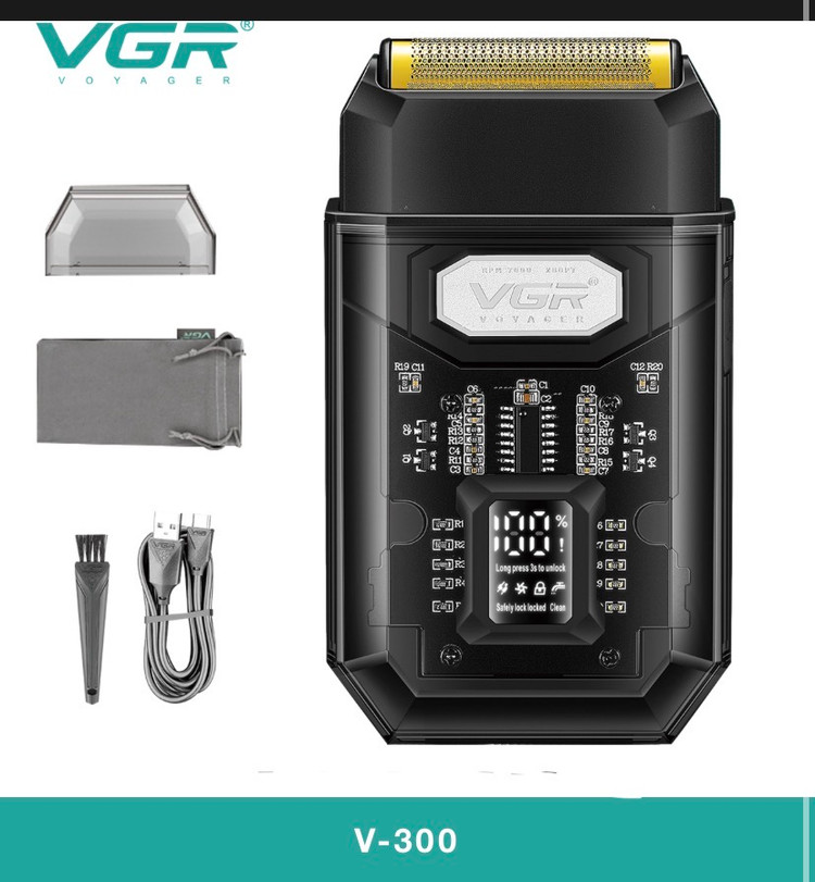 vgr-v300دستگاه شیور صفر زن صورت وی جی ار مدل فویلی
